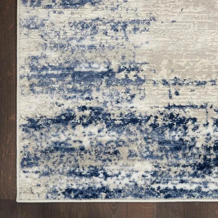 Cyrus CYR04 Ivory/Navy Rug