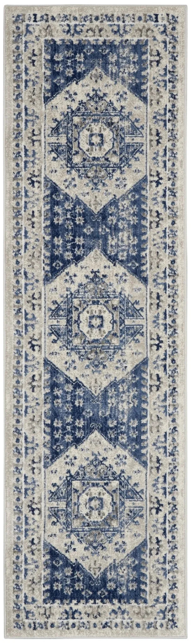 Cyrus CYR05 Ivory Blue Rug - Rug & Home