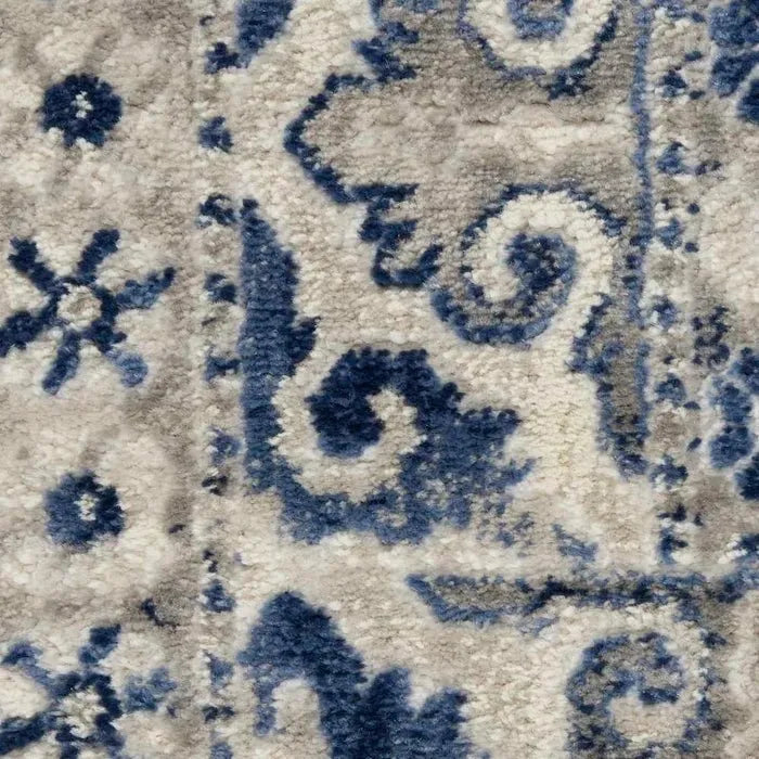 Cyrus CYR05 Ivory Blue Rug - Rug & Home