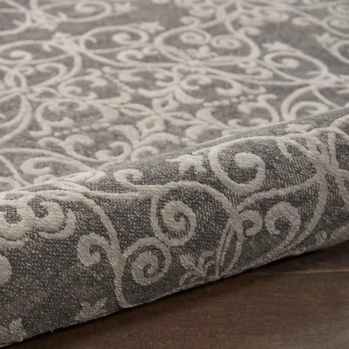 Damask DAS01 Grey Rug - Rug & Home