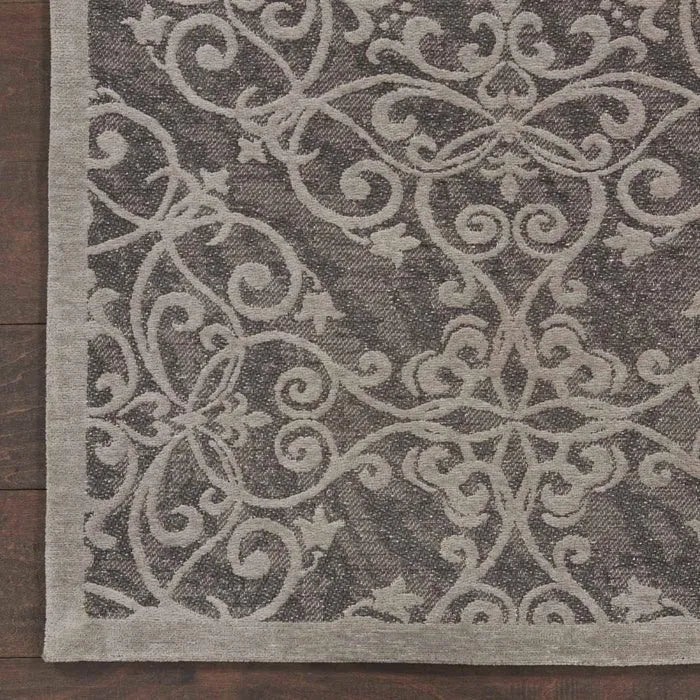 Damask DAS01 Grey Rug - Rug & Home