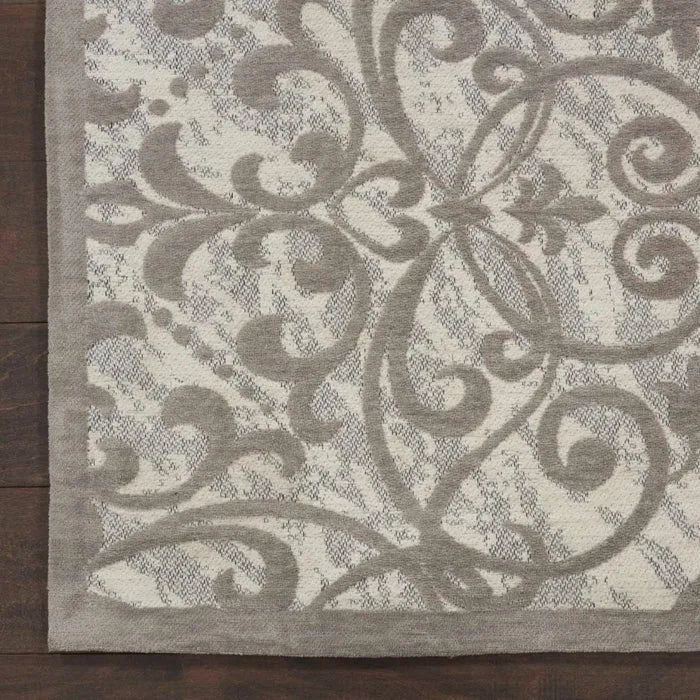 Damask DAS01 Ivory/Grey Rug - Rug & Home