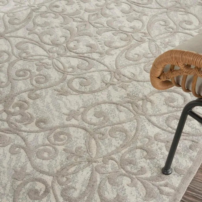 Damask DAS01 Ivory/Grey Rug - Rug & Home