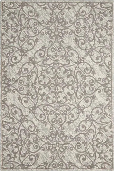 Damask DAS01 Ivory/Grey Rug - Rug & Home