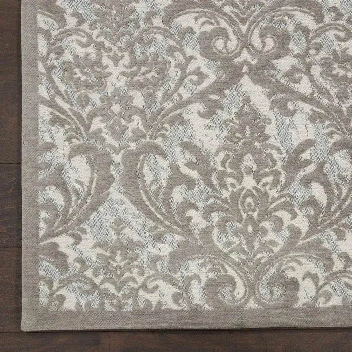 Damask DAS02 Ivory/Grey Rug