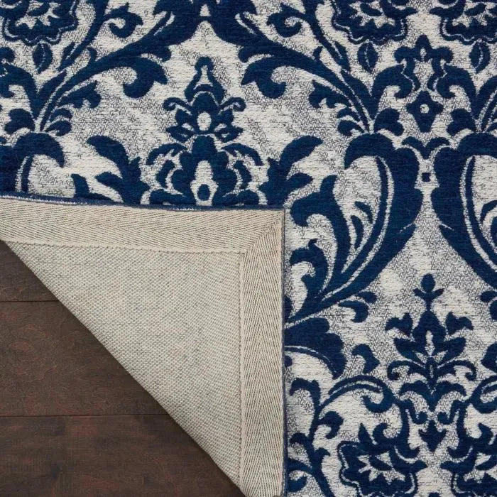 Damask DAS02 Ivory/Navy Rug