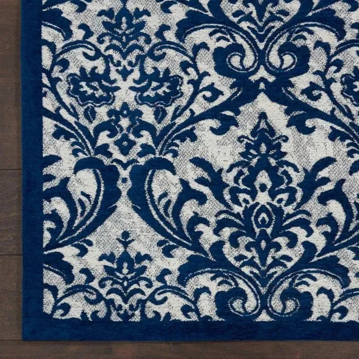Damask DAS02 Ivory/Navy Rug
