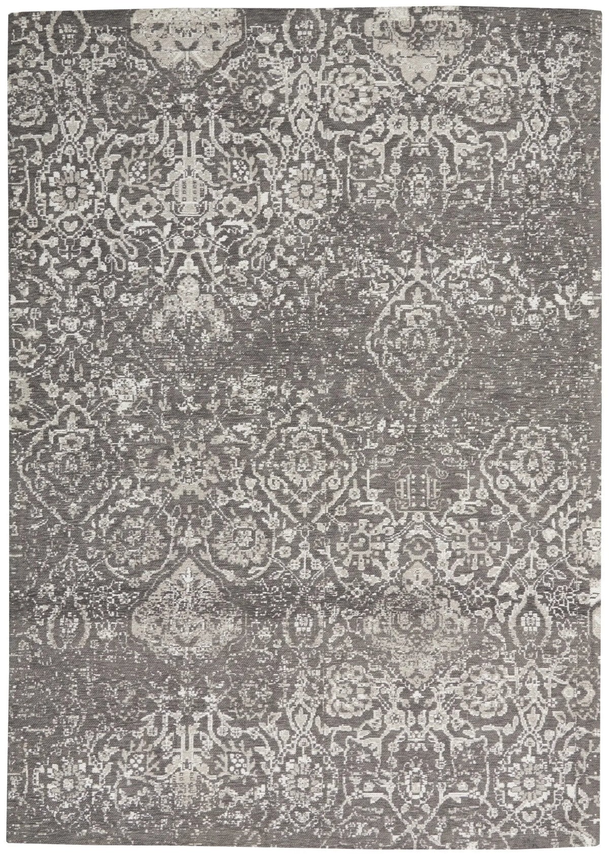 Damask DAS06 Dark Grey Rug - Rug & Home