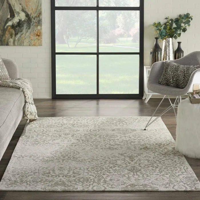 Damask DAS06 Ivory Rug - Rug & Home