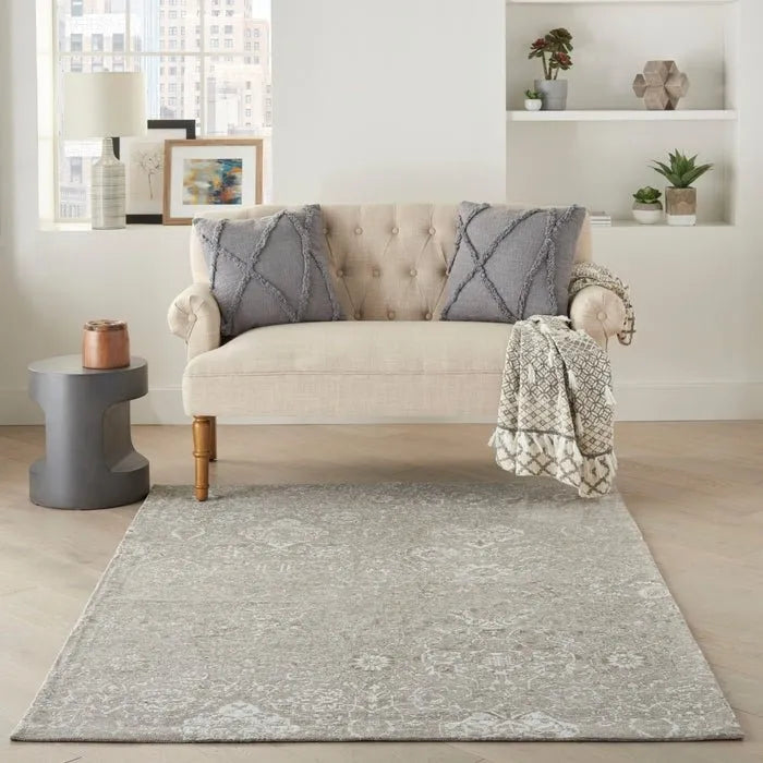 Damask DAS06 Lt Grey Rug - Rug & Home