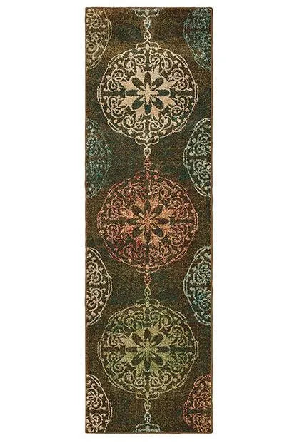 Dawson 8522C Brown/ Multi Rug - Rug & Home