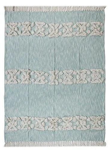 Dayton 80141SBL Sky Blue Throw Blanket - Rug & Home