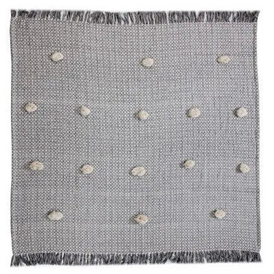 Dayton 80149BKM Black/Melange Throw Blanket - Rug & Home