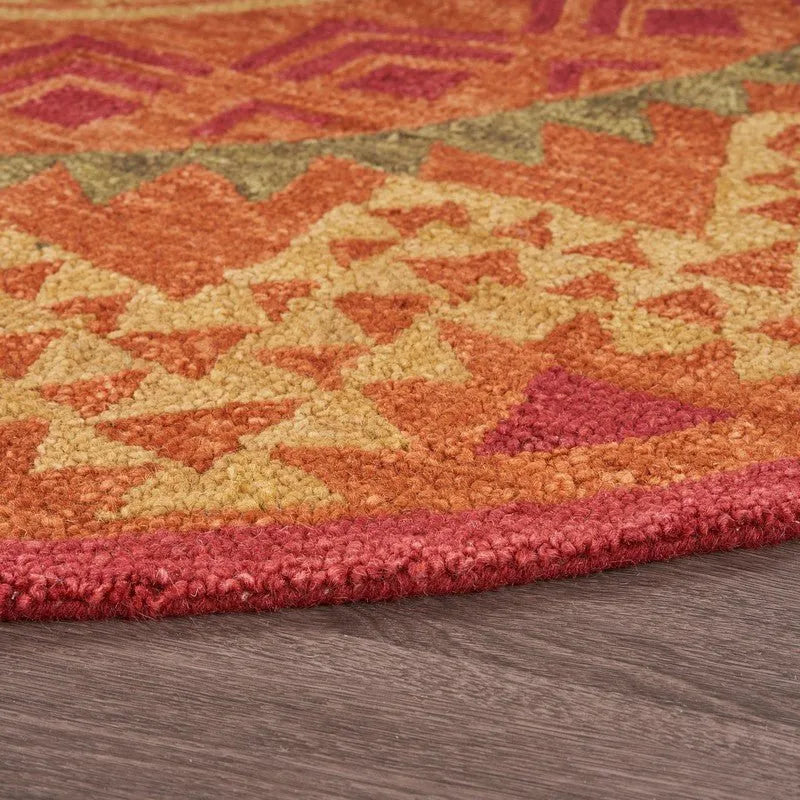 Dazzle LR54059 Rust Rug - Rug & Home