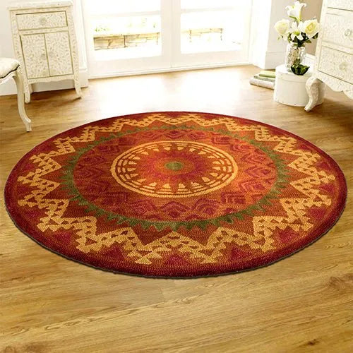 Dazzle LR54059 Rust Rug - Rug & Home