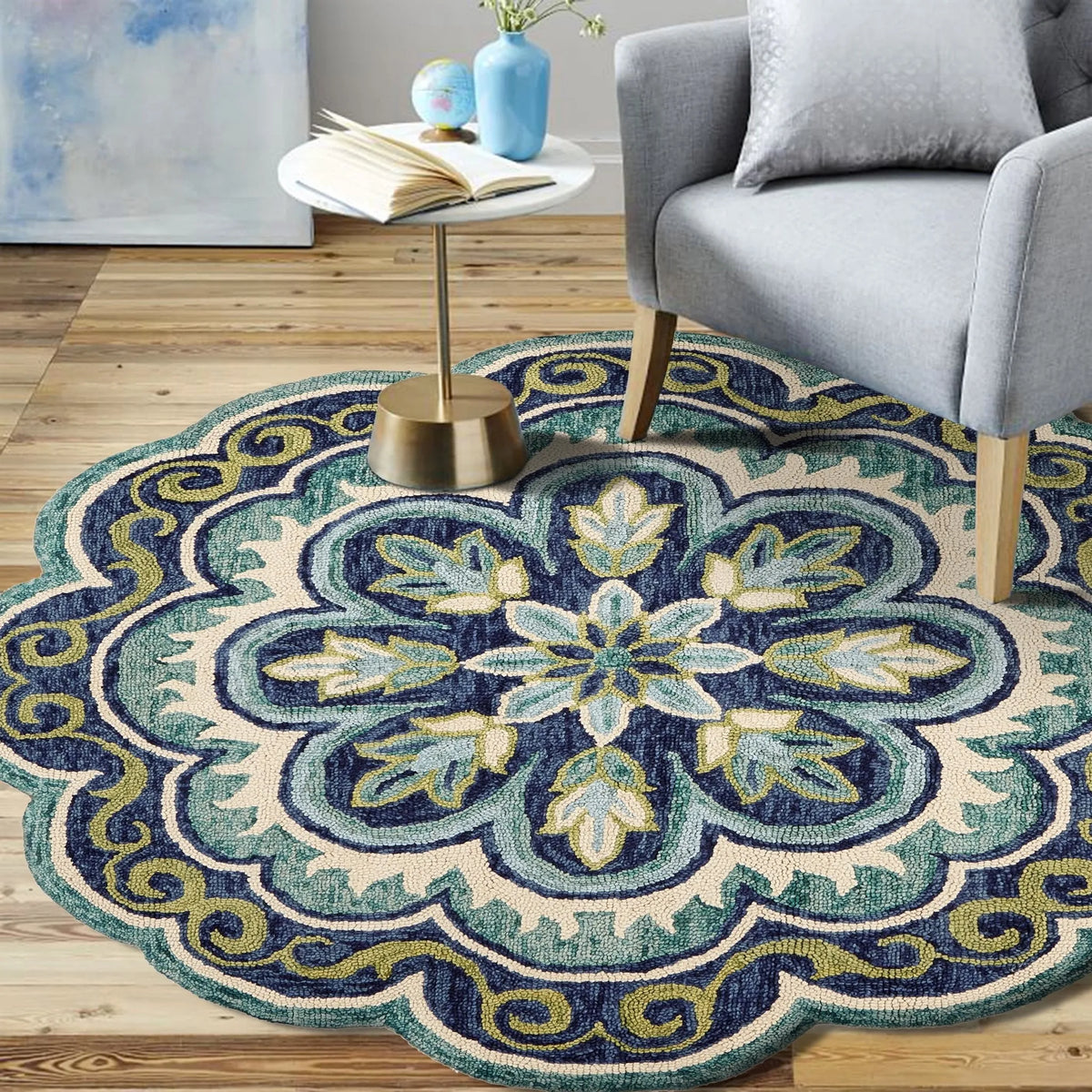 Dazzle LR54076 Green Rug - Rug & Home