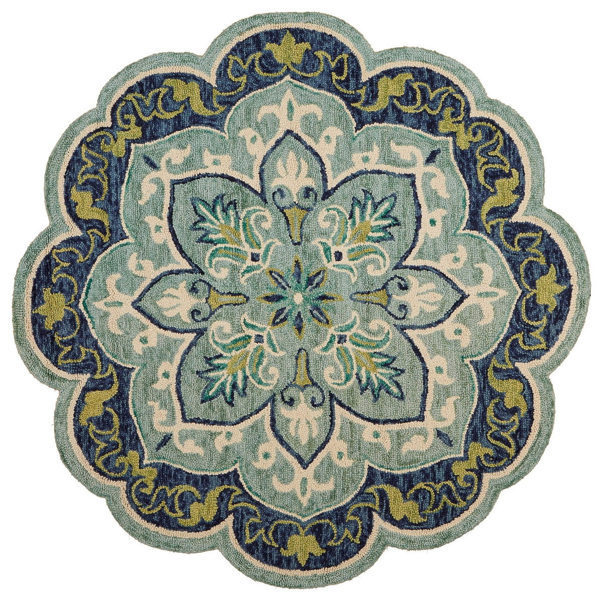 Dazzle LR54077 Teal Rug - Rug & Home