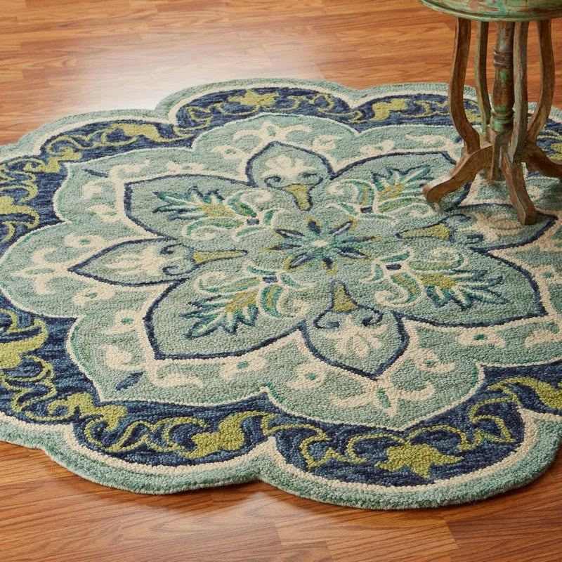 Dazzle LR54077 Teal Rug - Rug & Home