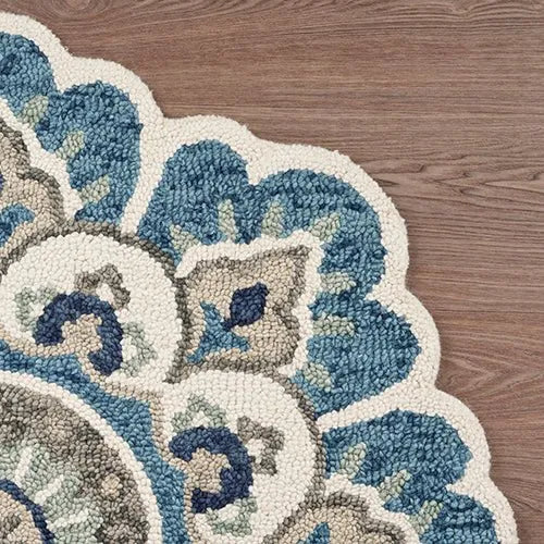 Dazzle Lr54094 Ivory/Teal Rug - Rug & Home