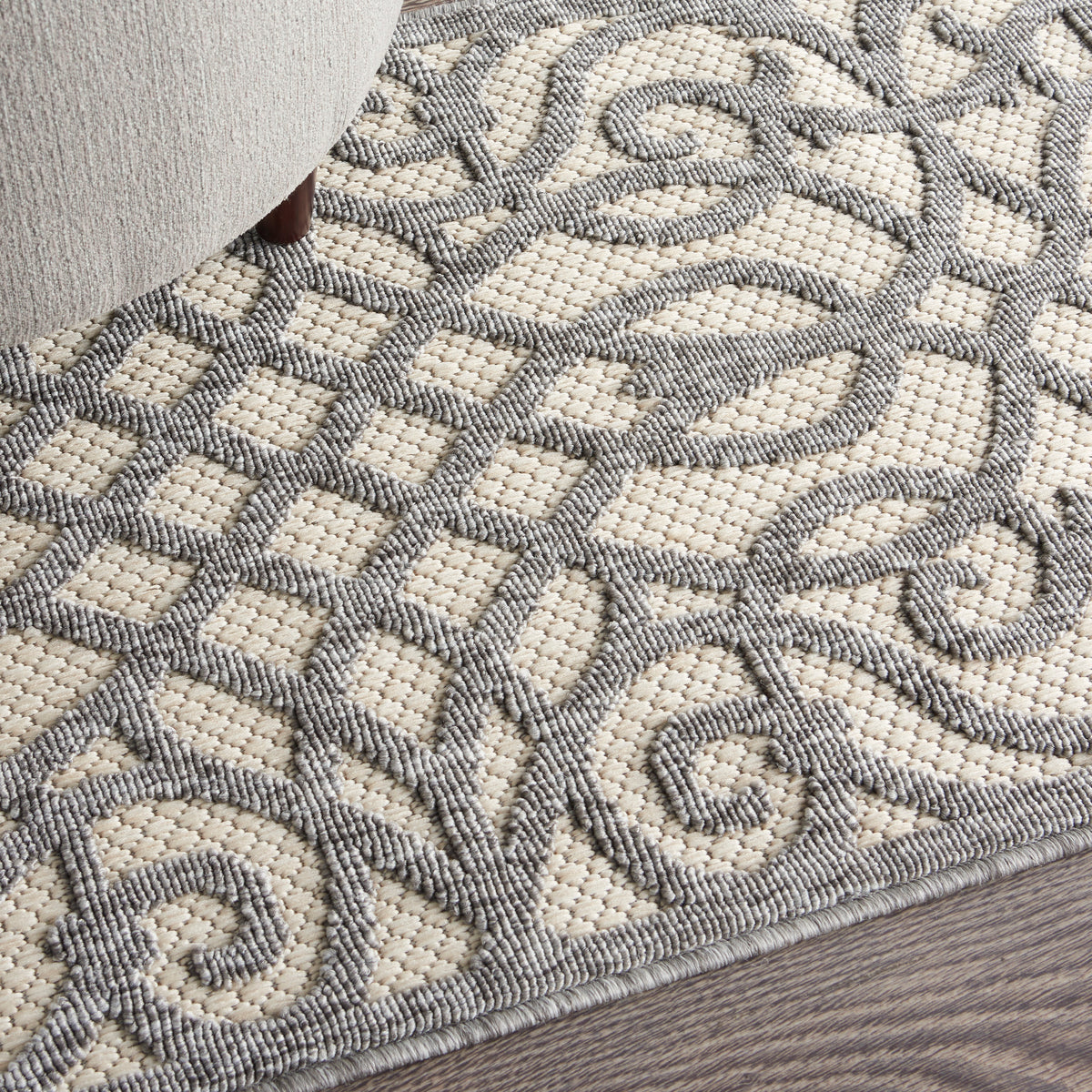 Cozumel CZM04 Cream Grey Rug