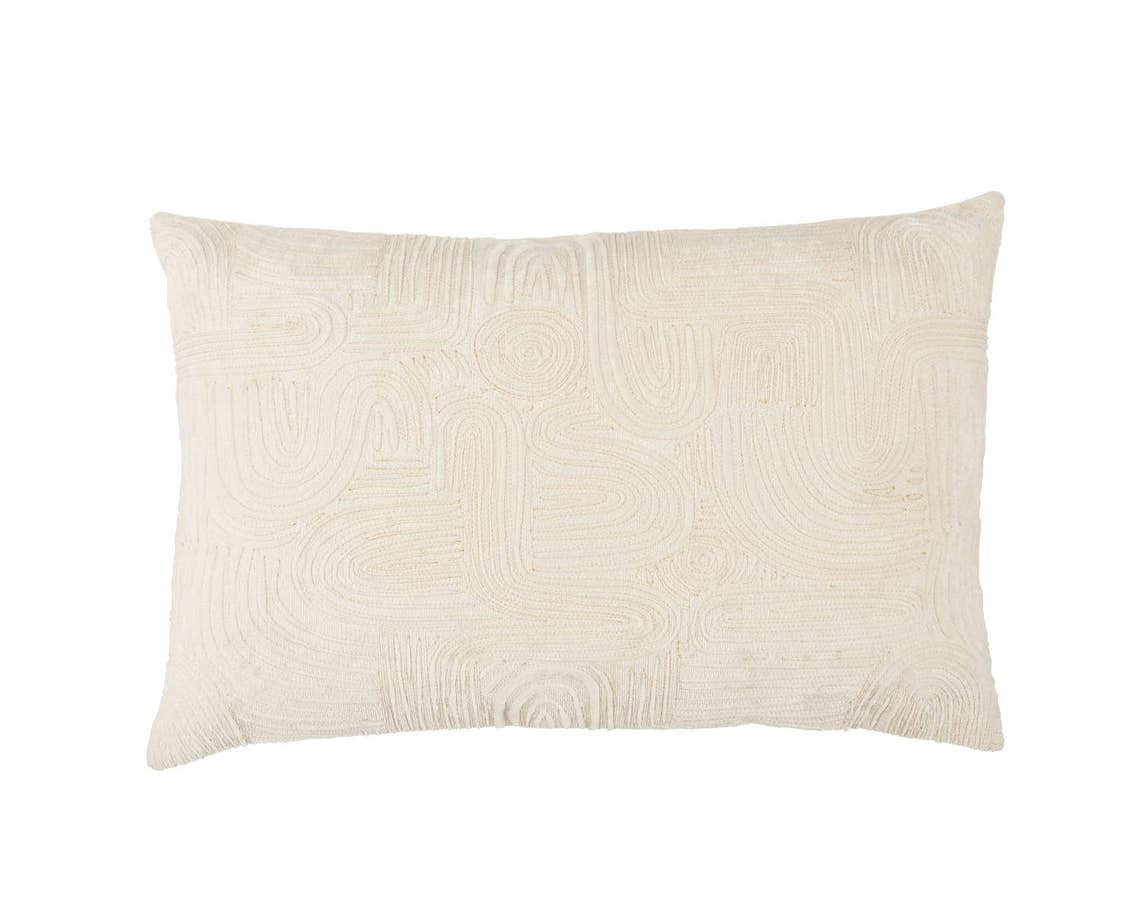 Deco DOC06 Ivory/Gold Pillow - Rug & Home