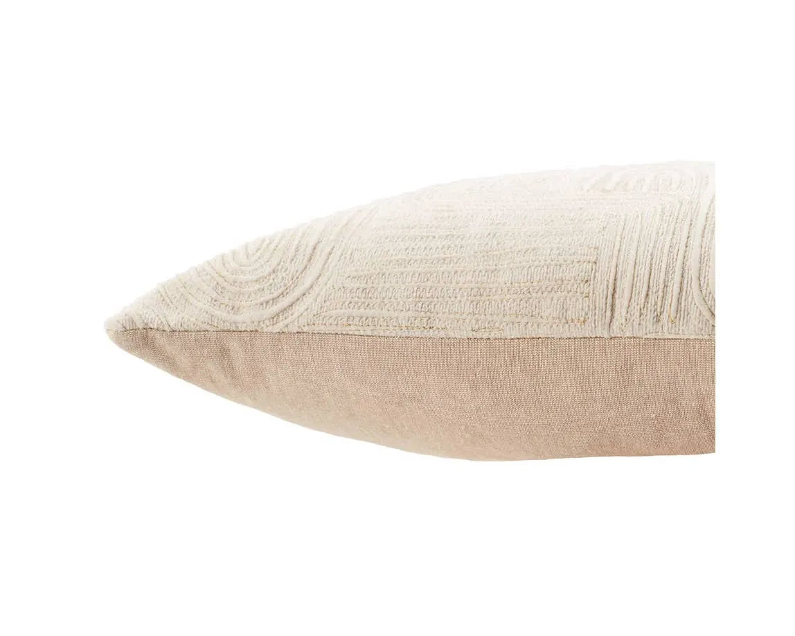 Deco DOC06 Ivory/Gold Pillow - Rug & Home