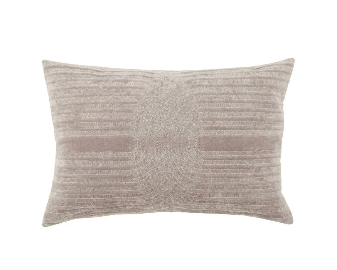 Deco DOC08 Light Grey/Silver Pillow - Rug & Home