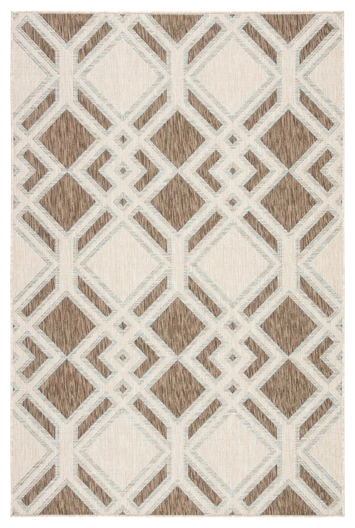 Decora by Nikki Chu DNC19 Samba Brown/Light Blue Rug