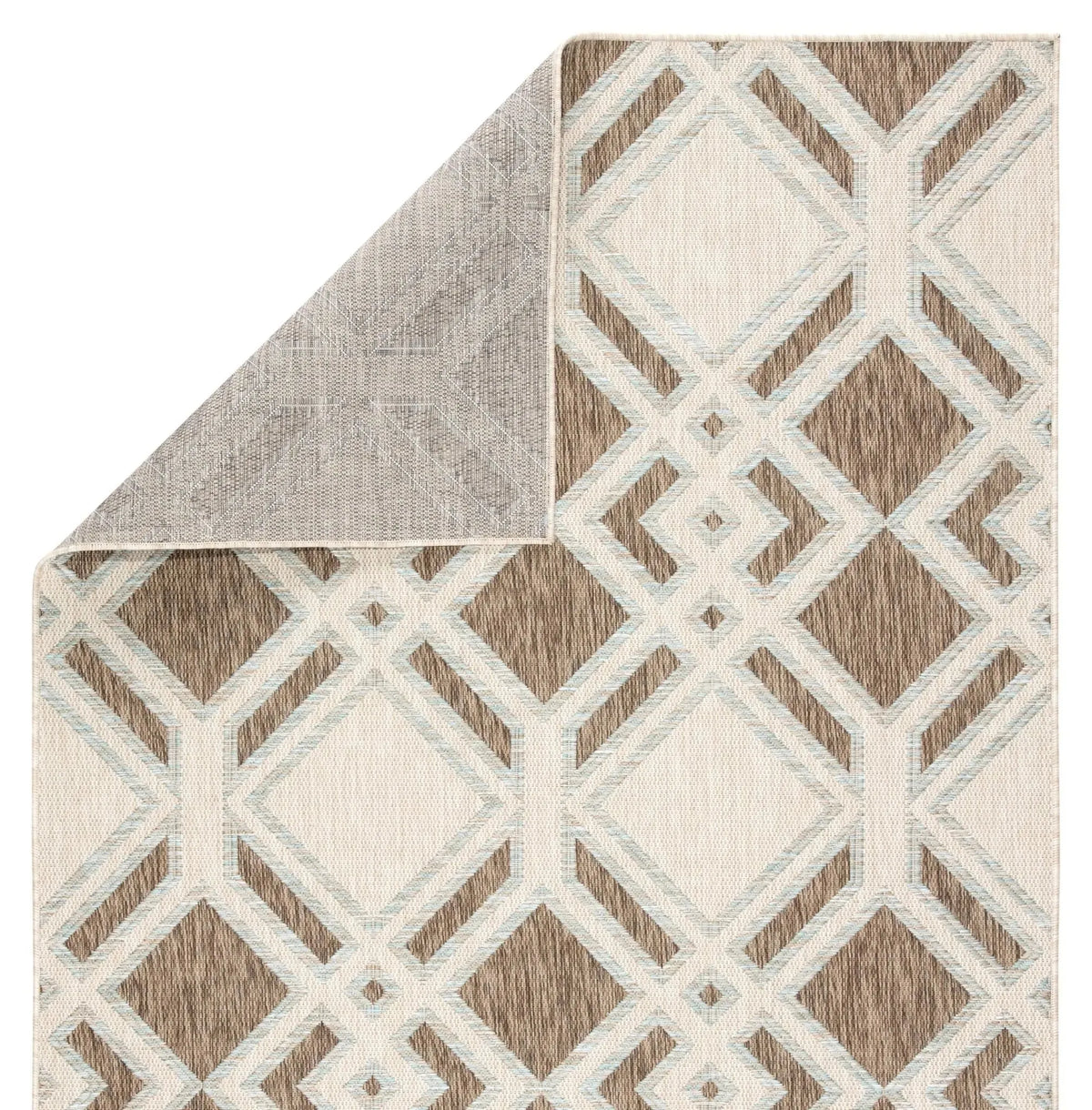 Decora by Nikki Chu DNC19 Samba Brown/Light Blue Rug