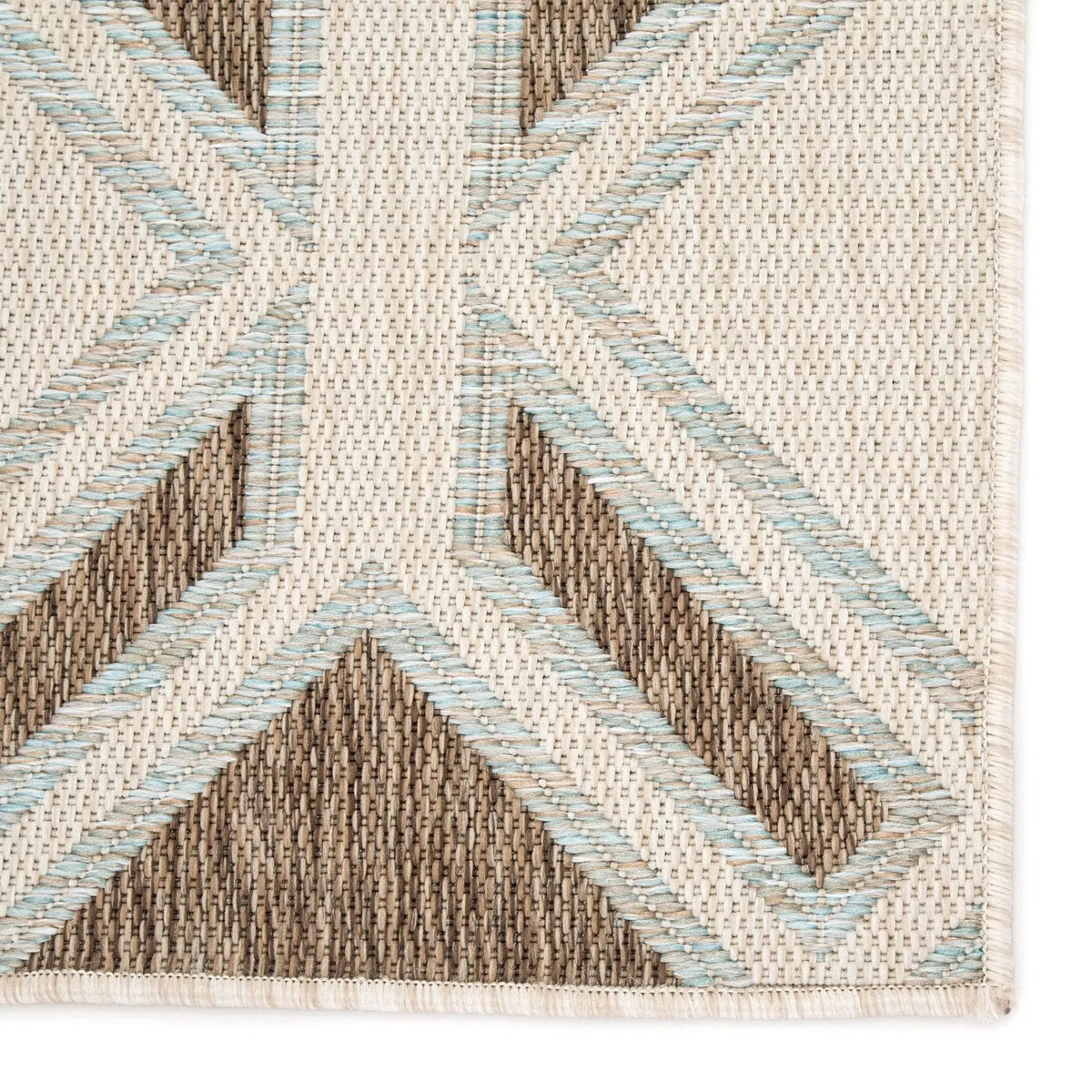 Decora by Nikki Chu DNC19 Samba Brown/Light Blue Rug