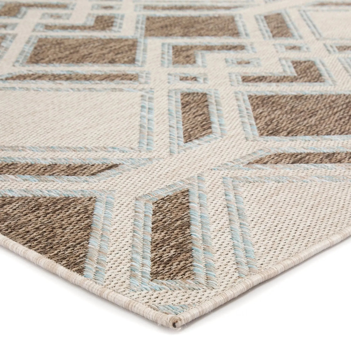 Decora by Nikki Chu DNC19 Samba Brown/Light Blue Rug