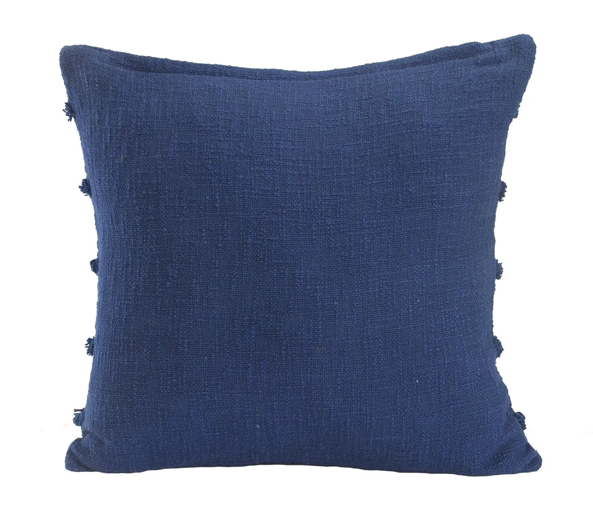 Deep Blue Overtufted Solid LR07513 Throw Pillow
