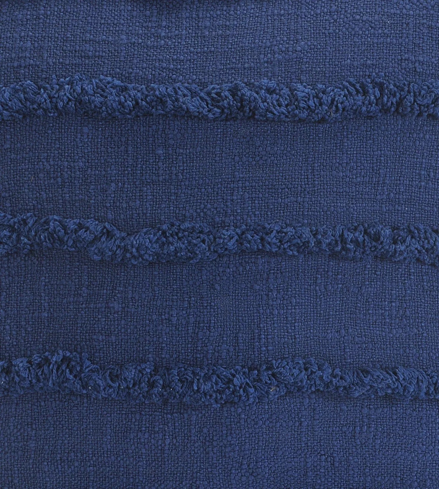 Deep Blue Overtufted Solid LR07513 Throw Pillow - Rug & Home