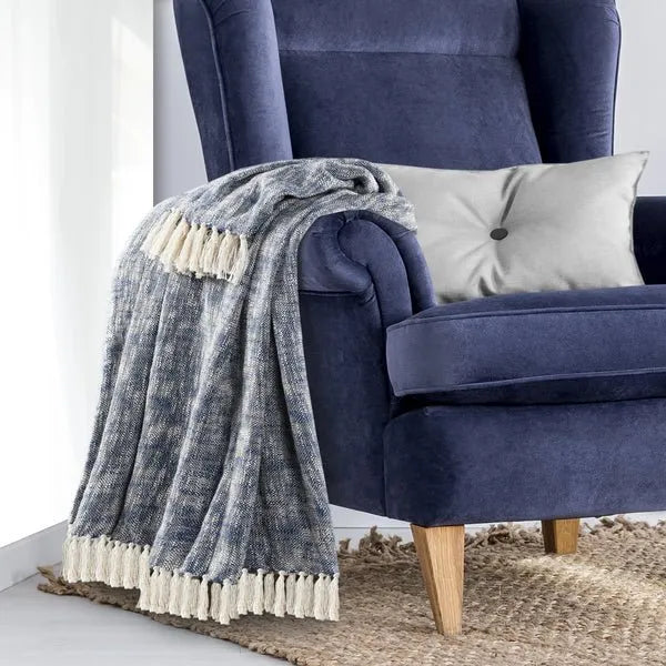 Denmark 80266TNV True Navy Throw Blanket - Rug & Home