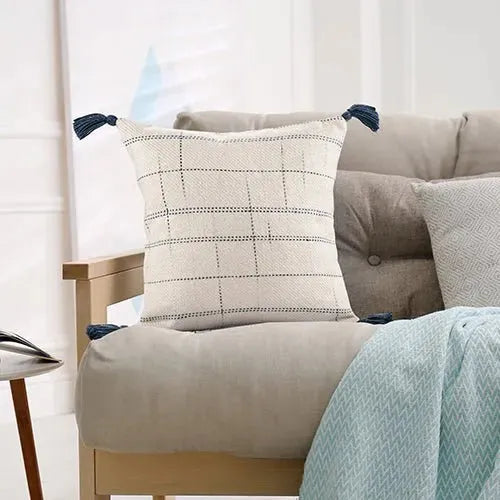 Denver 08205BLO Blue/Ivory Pillow