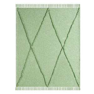Diamond Lr80194 Light Green Throw Blanket - Rug & Home