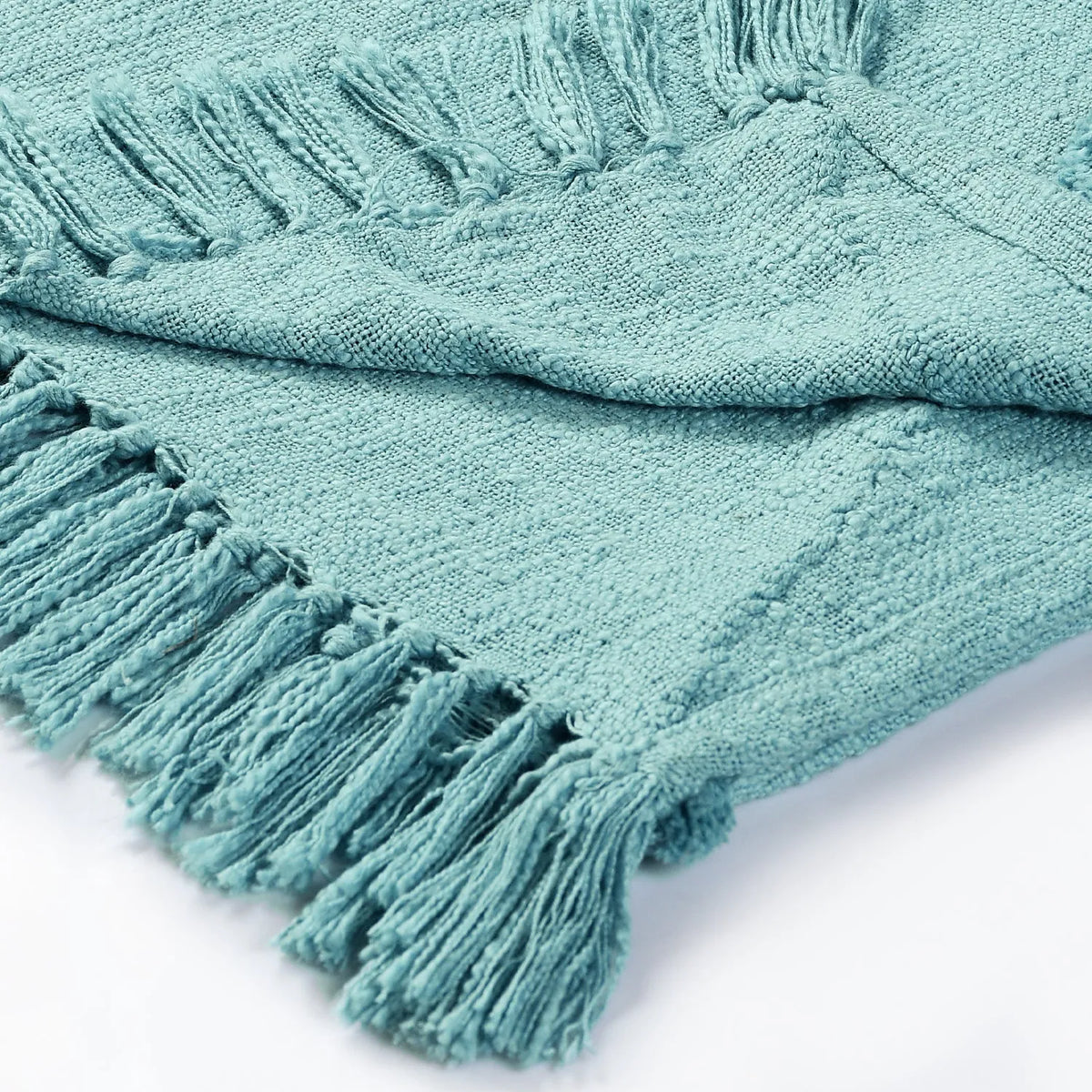 Diamond Lr80195 Aqua Sky Blue Throw Blanket - Rug & Home