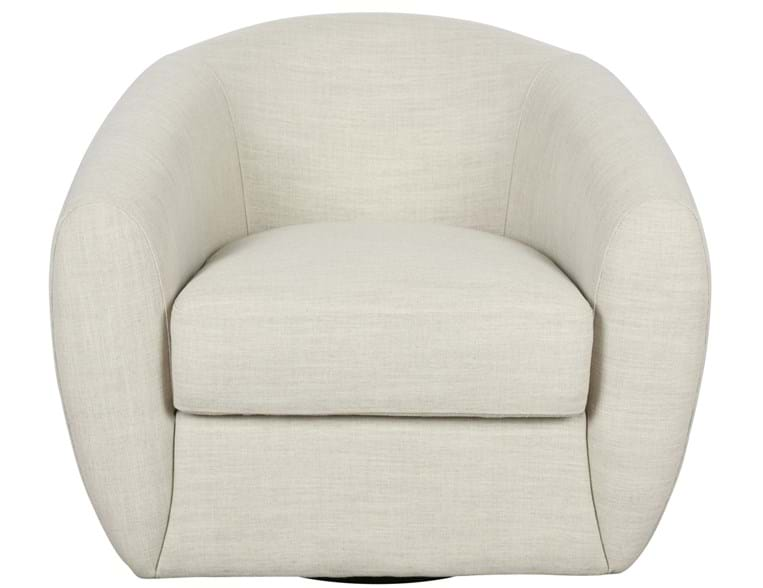 Dominic Swivel Accent Chair Ivory - Rug & Home