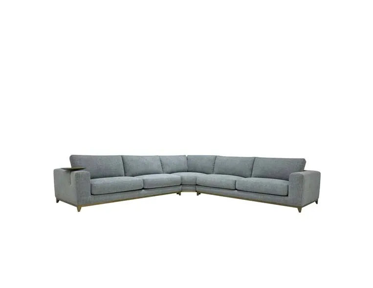 Donovan Sectional Sand/Grey - Rug & Home