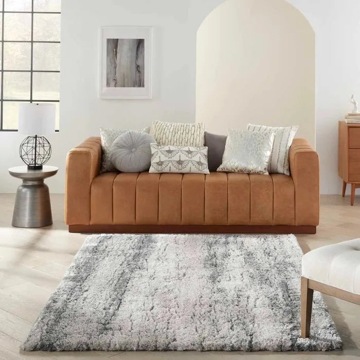 Dreamy Shag DRS01 Ivory/Charcoal Rug - Rug & Home