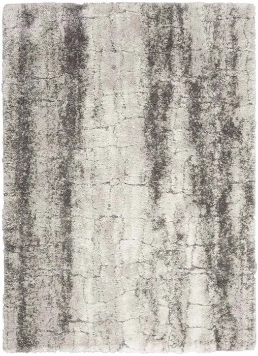 Dreamy Shag DRS01 Ivory/Charcoal Rug - Rug & Home