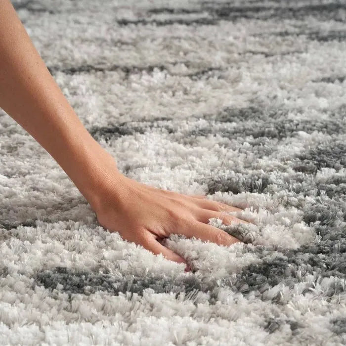 Dreamy Shag DRS02 Charcoal/Ivory Rug