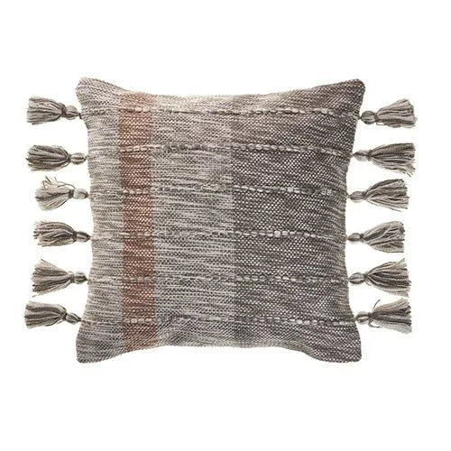 Drew 07417GRY Grey Pillow - Rug & Home