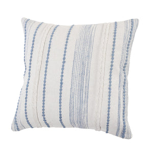 Drew Lr07569 White/Blue Pillow - Rug & Home