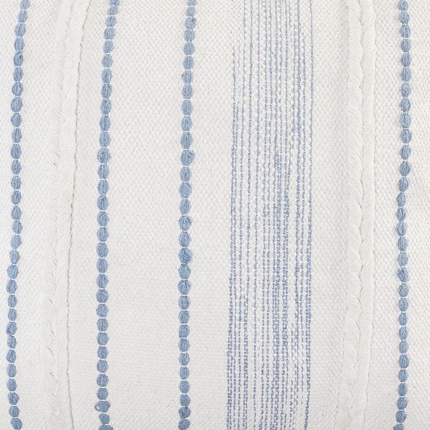 Drew Lr07569 White/Blue Pillow - Rug & Home