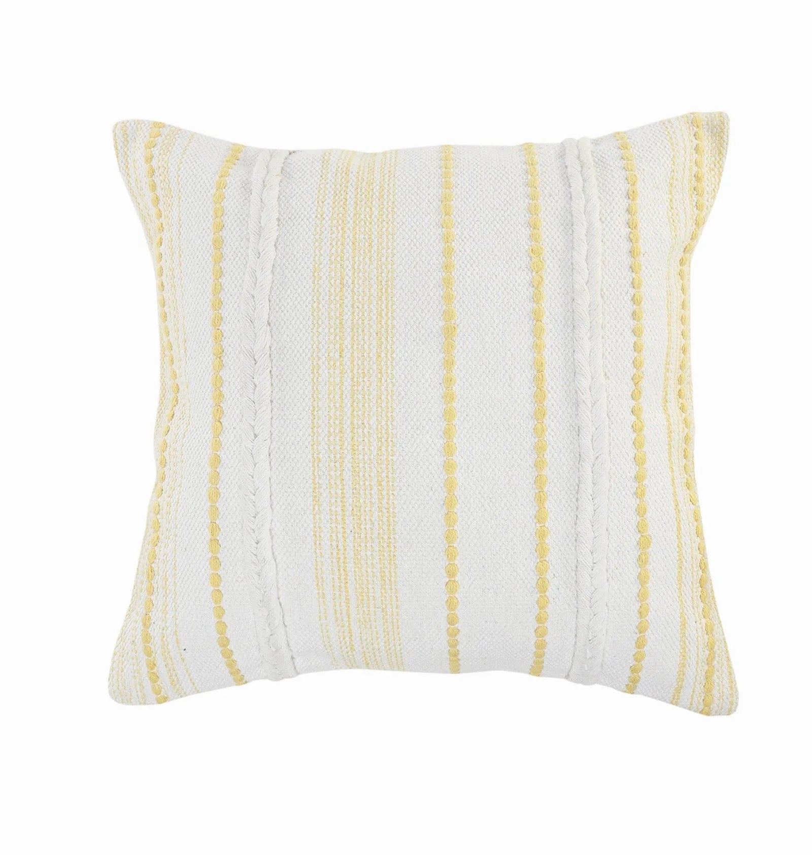 Drew Lr07569 White/Yellow Pillow - Rug & Home