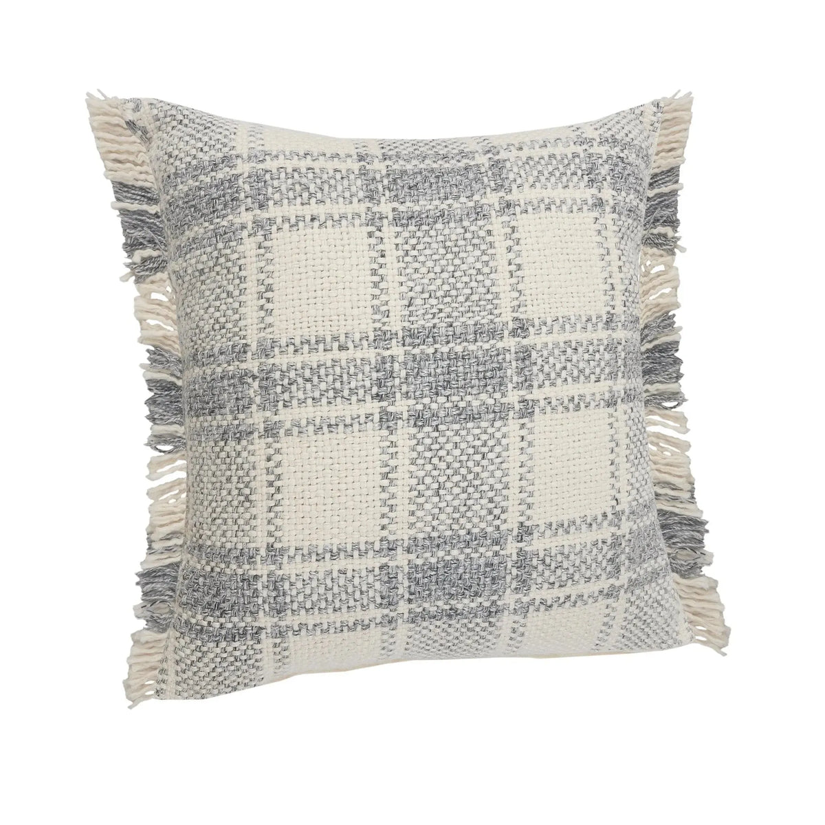 Drew Lr07624 White/Gray-Blue Pillow
