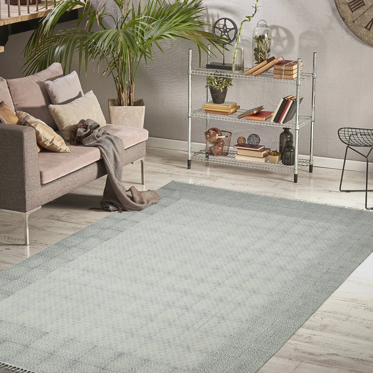 DUNE DUN-6 Blue Rug - Rug & Home