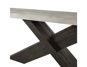 Durant Console Table Black/Antique Grey - Rug & Home