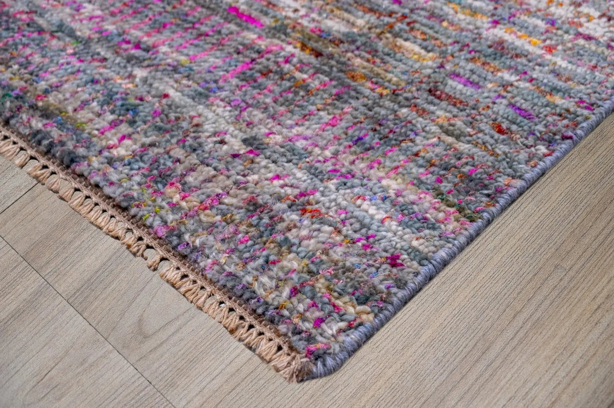 Durva Wool & Silk SC-25A7 Grey Rug